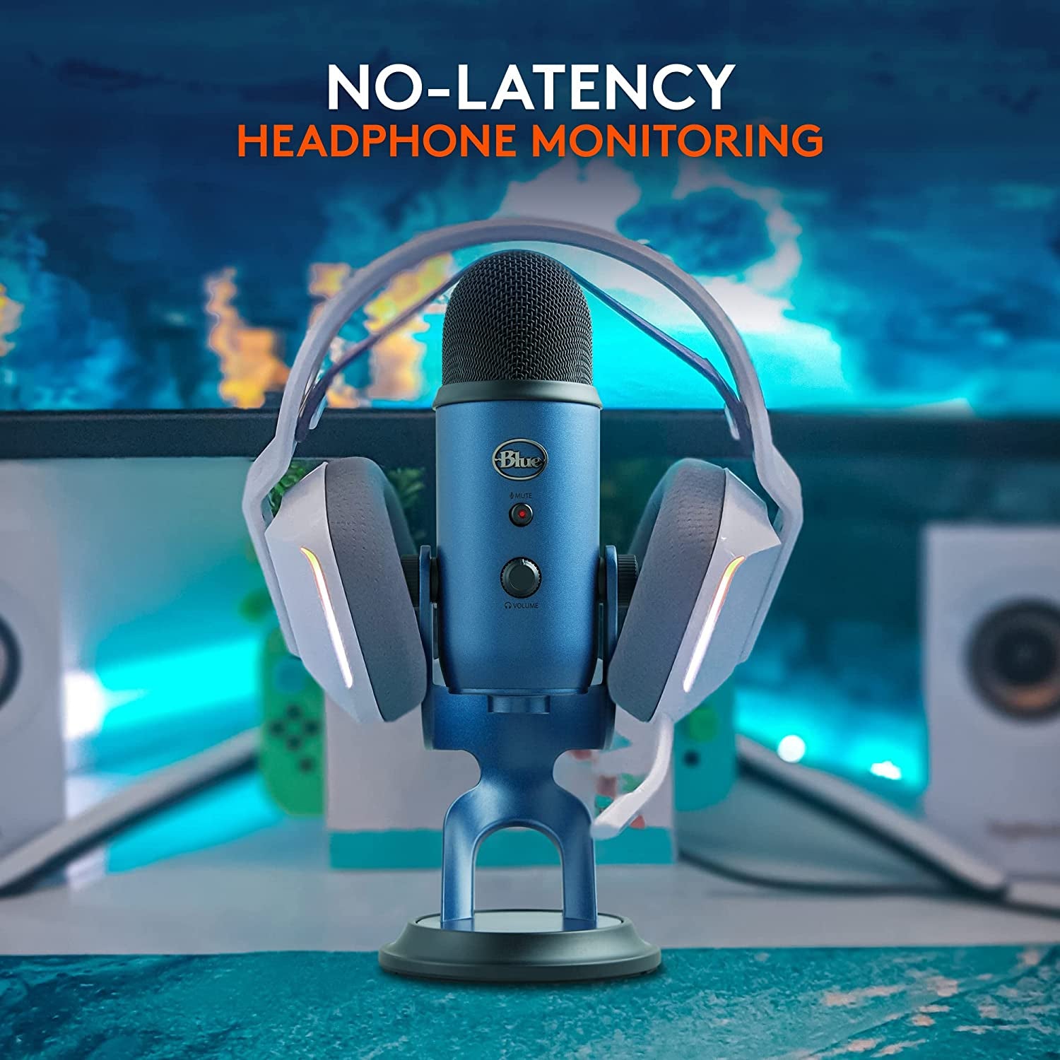 Logitech Creators  Yeti USB Microphone for Gaming, Streaming, Podcast, Youtube, Discord, PC, Studio Sound, Plug & Play-Midnight